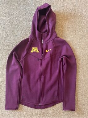 Nike Tech Minnesota Gophers women’s  Maroon Full-Zip Hoodie with logo